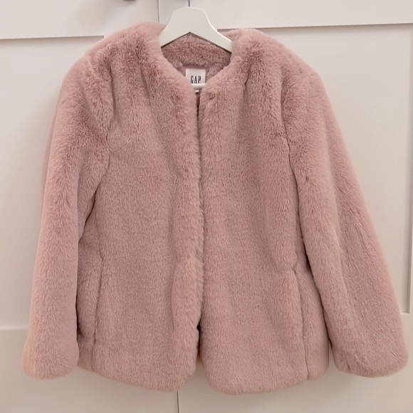 GAP Faux Fur Jacket XS. Sooo soft and plush - Picture 2 of 6